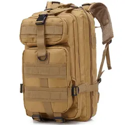 Тактический рюкзак Водонепроницаемый армейский рюкзак Спорт на открытом воздухе Кемпинг Пешие прогулки Рыбалка Охота 30L сумка
