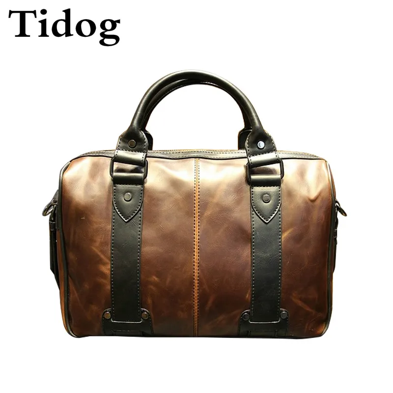 Кожаная облегающая сумка Tidog crazy horse деловая сумка|bussiness bag|bag bagcrazy leather bag |