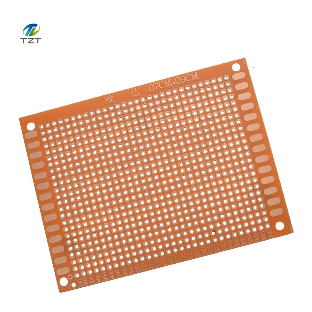 

10PCS 7x9 7*9cm Single Side Prototype PCB Universal Board 7CMx9CM Experimental Bakelite Copper Plate Circuirt Board yellow