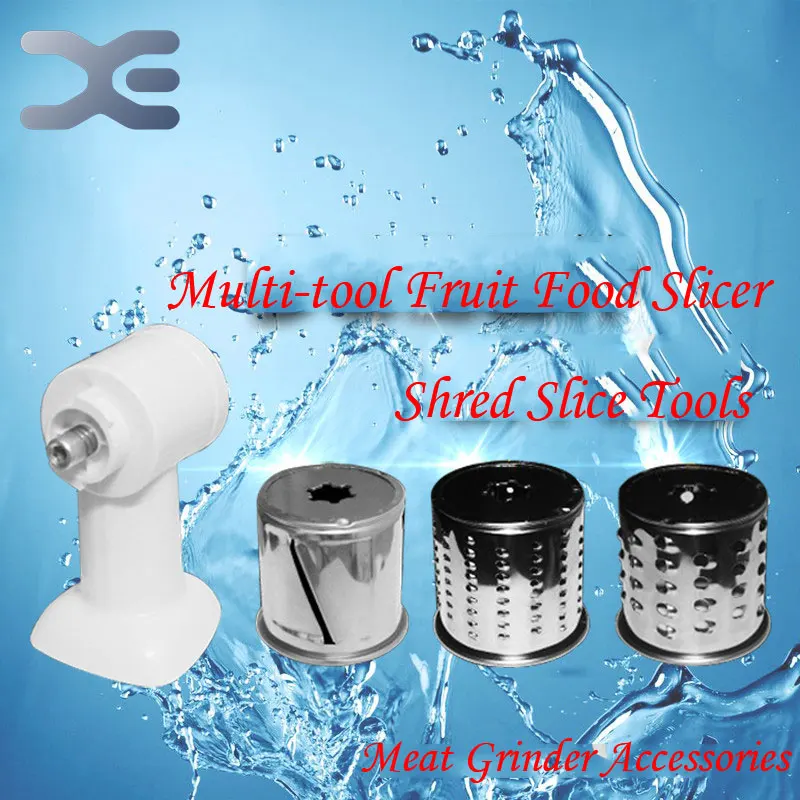 

4Pcs Sets High Quality Meat Grinder Accessories Shred Slice Tools Fruit Slicer Device Shredded Die Universal