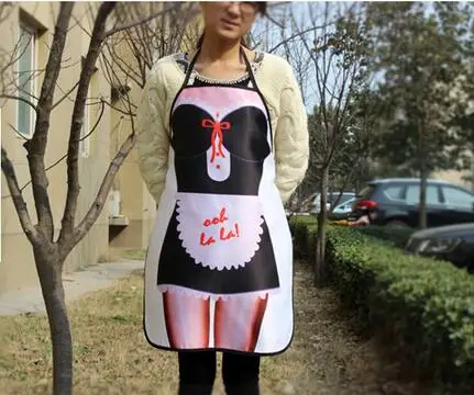 Cooking Apron Funny Novelty BBQ Party Apron Naked Men 