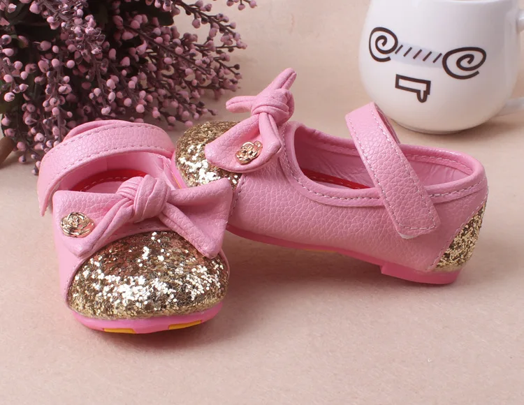 От 0 до 2 лет новые детские осень лук цветок обувь для девочек Детская школьная принцессы белое свадебное платье кожа 25 кеды