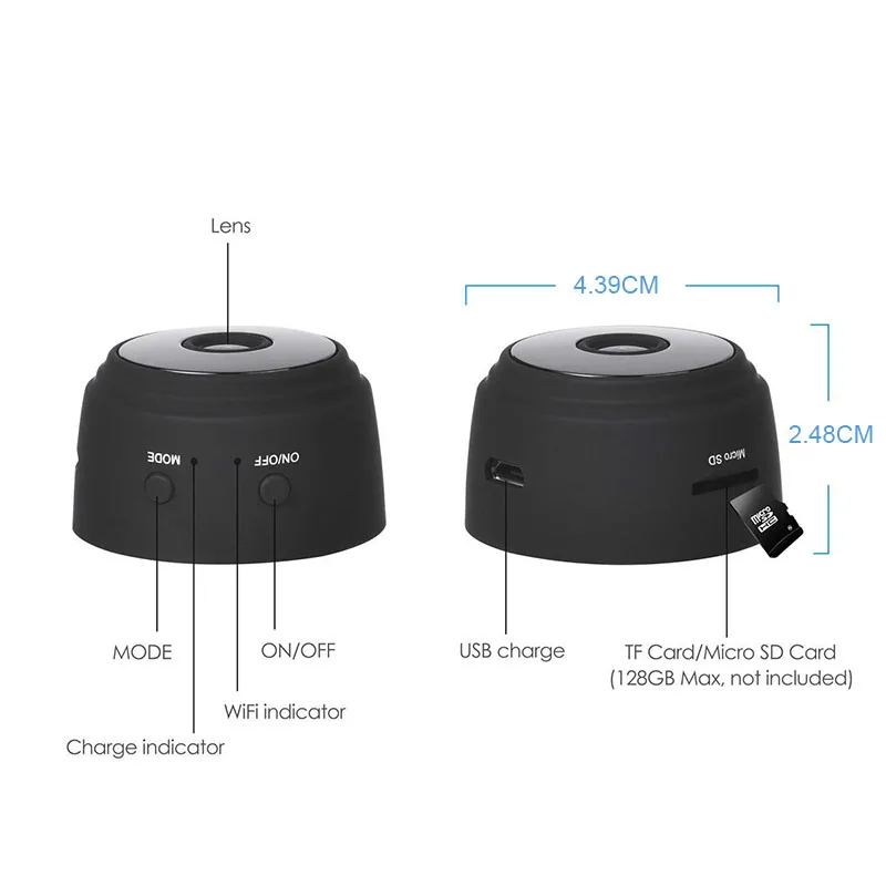 A9 Full HD 1080 P экшн камера с Wi Fi подключением Камера инфракрасный Ночное видение Micro