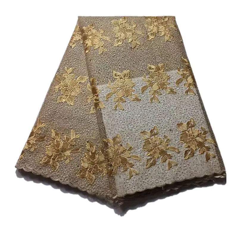 

Embroidered net lace french lace tulle lace fabric high quality for women-DE