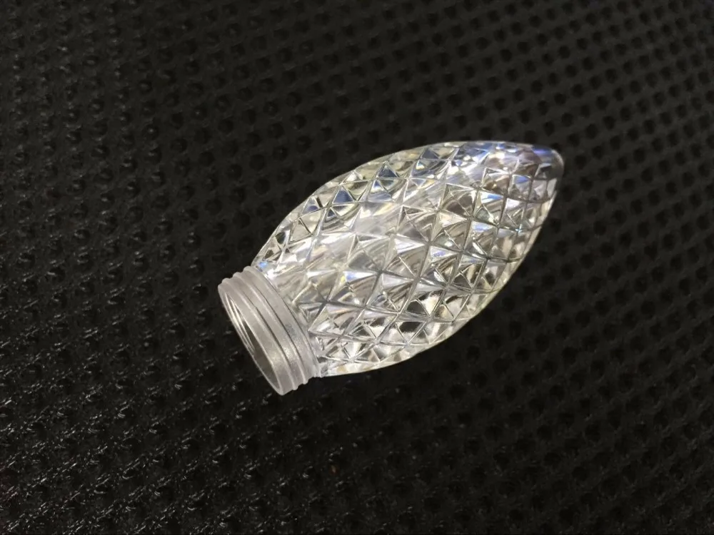 

faceted White C9 cover for bullet type 12mm pixel nodes