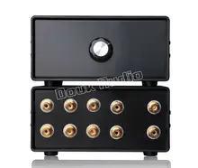 2017 Lastest Music Hall Passive Stereo 4-IN-1-OUT RCA Audio Splitter / Switcher Selector DIY Free Shipping