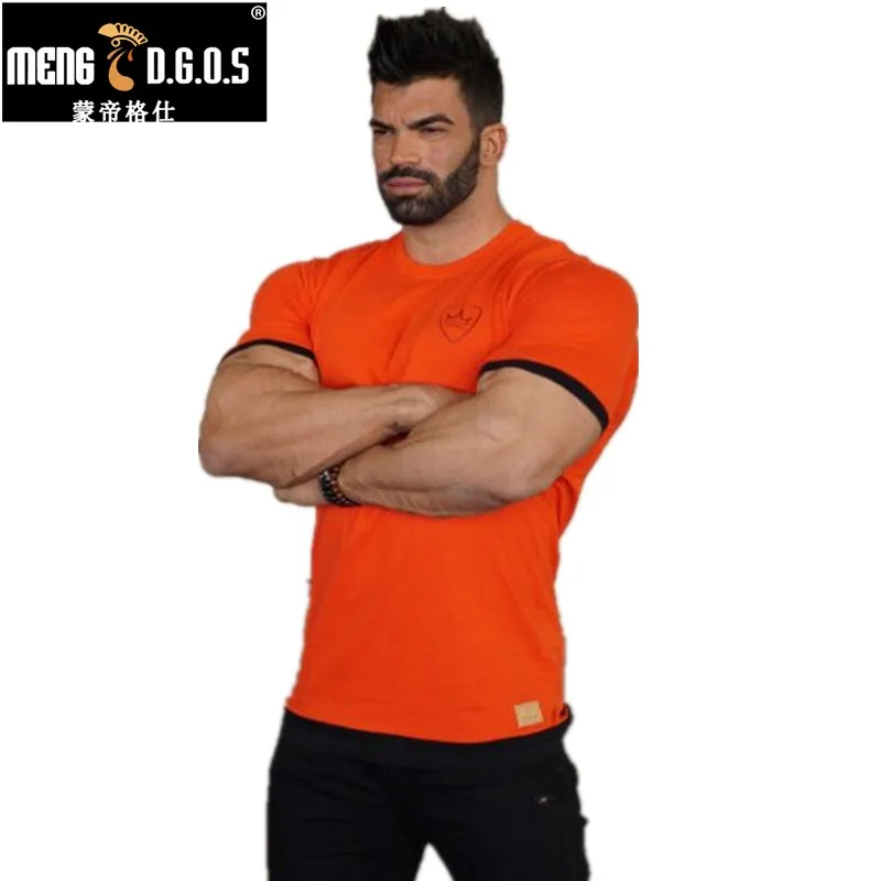 Buy Brand muscle guys Mens gyms T shirt bodybuilding