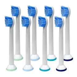 8 шт Generic Съемные насадки для зубной щетки для philips электрическая зубная щетка Sonicare Proresult HX6530 HX6014 DiamondClean, FlexCare