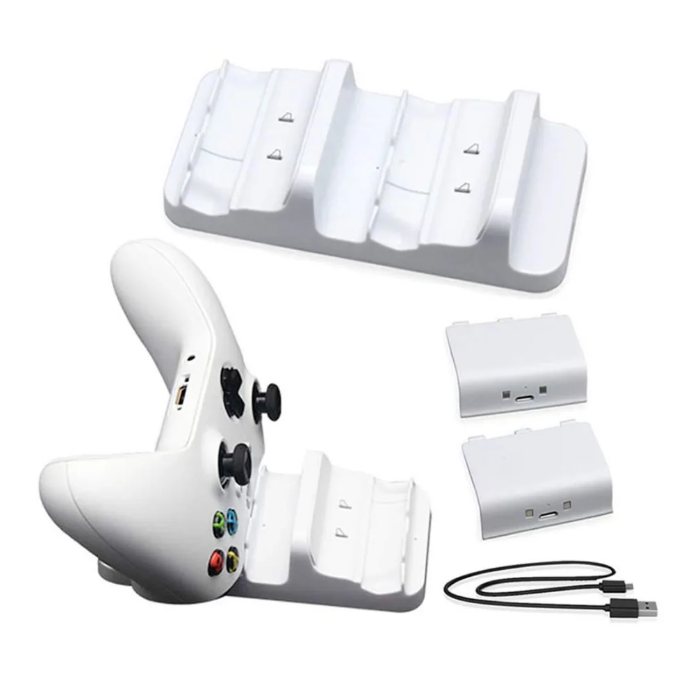 Зарядное устройство для Xbox One S Dual Dock зарядная станция с 2 аккумуляторами и usb