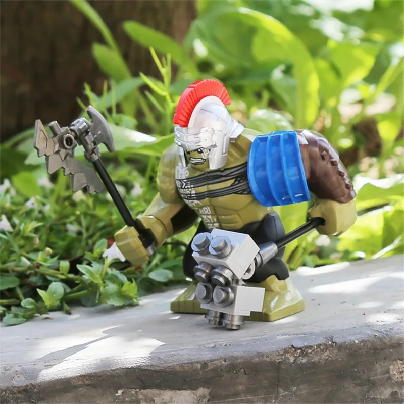 

Single Big Size Hulk Marvel Super Heroes Bane Thanos Venom Tree Man Building Blocks Compatible with lys Toys for children