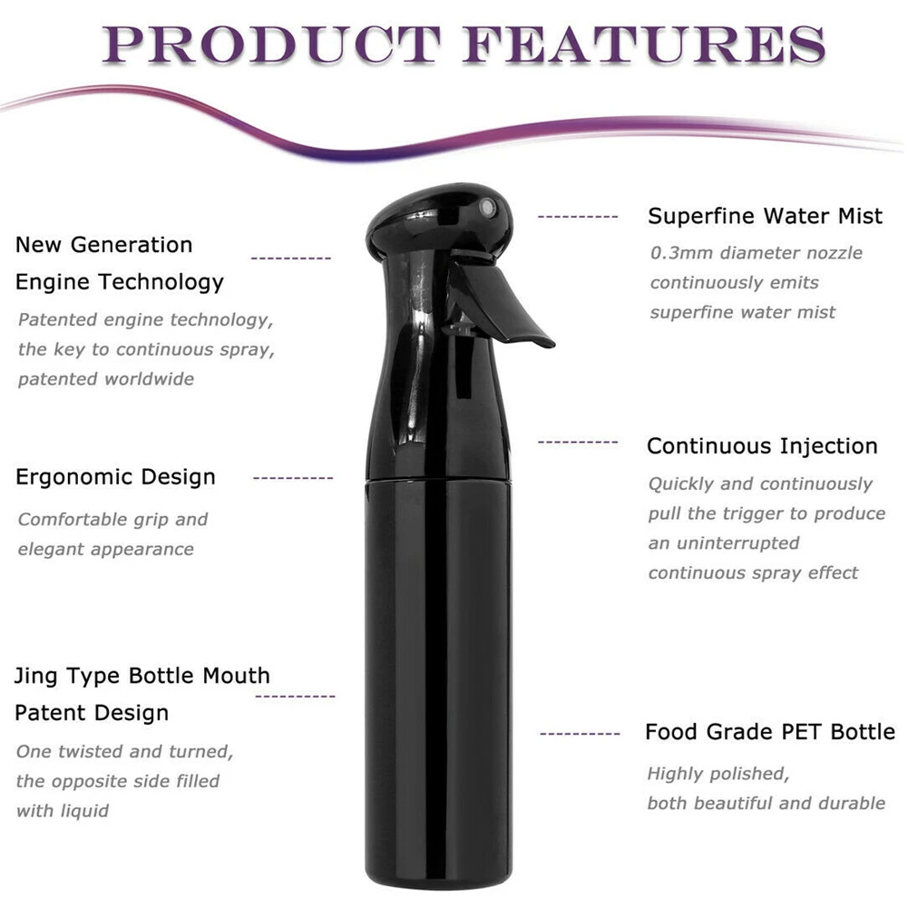 Парикмахерские мелкий туман воды спрей бутылка распылитель Парикмахерская Инструменты макияж
