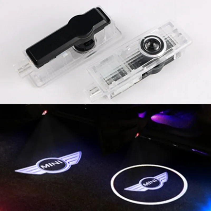 

2X LED Car Door Light Logo Welcome Projector Logo Ghost Shadow Lamp For Mini Clubman R53 Mini Cooper R55 R56 R57 R58 R59 R60 R5