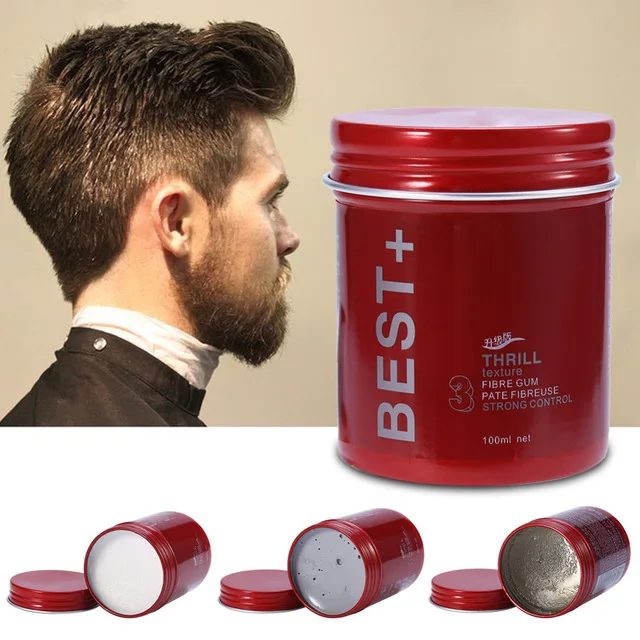 

Men's Matte Styling Clay Strong Hold Hairstyles Finished Daily Use Molding Cream Long Lasting Hair Wax Styling Care Products