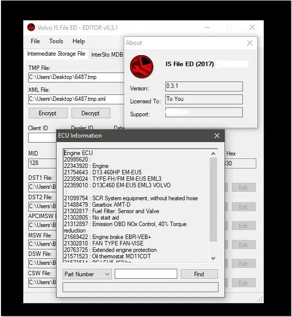 

INTERMEDIATE STORAGE FILE ENCRYPTOR/DECRYPTOR (EDITOR) v0.3.1