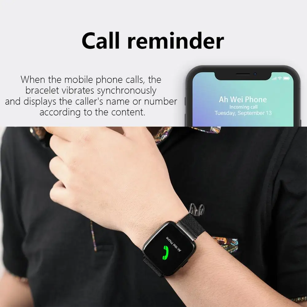  SCELTECH Y7 Long Standby Time Smart Watch Blood Pressure Oxygen Smartwatch Waterproof BT4.0 Heart R - 33023363956
