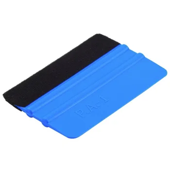 

PP Durable Felt Wrapping Scraper Squeegee Tool For Car Window Film Blue