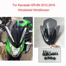 Для Kawasaki ER-6N ER6N 2012 2013 мотоцикл лобовое стекло черный с дымом