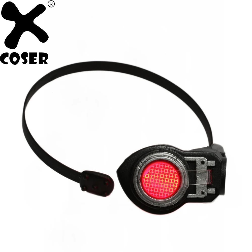 

XCOSER Suicide Squad Deadshot Electronic Eye Gun Sight Patch Light Up Movie COSplay Prop 2019 Halloween Party Cosplay Eye Mask
