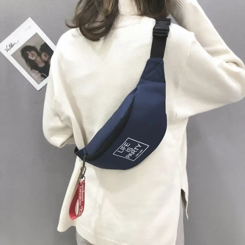 Новая модная сумка для телефона унисекс из парусины, Повседневная сумка на молнии, сумка-кошелек, поясная сумка