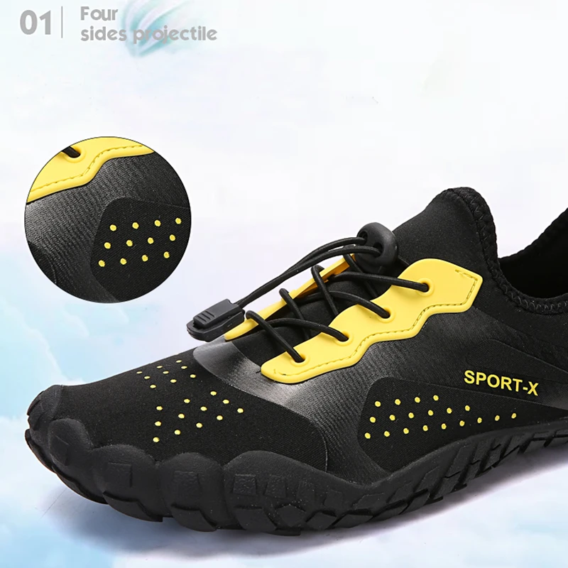 OUKEDI/Мужская обувь для плавания; нескользящая многофункциональная Уличная обувь; износостойкая быстросохнущая водонепроницаемая обувь; легкие; YL503