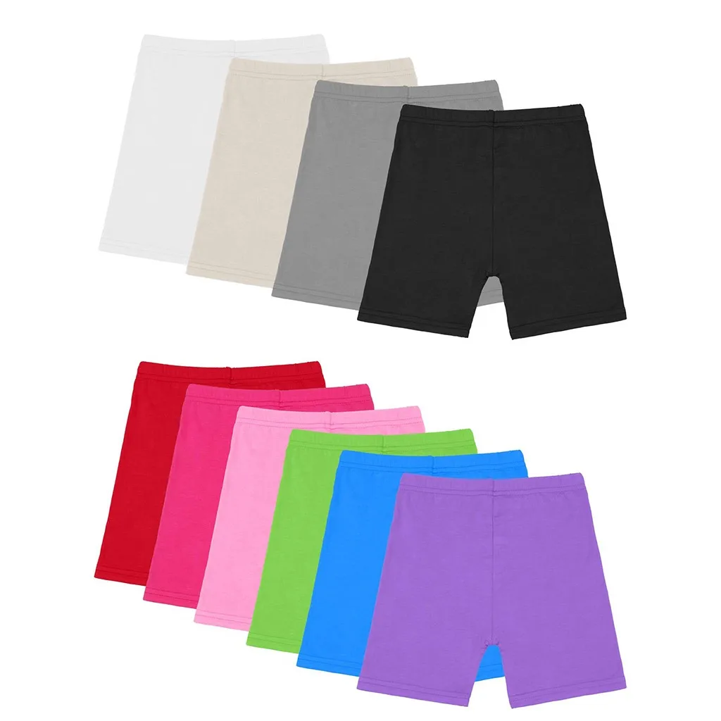 10 Pics girls clothes Solid Bow Safety Pants Long Elastic Waist Underwear in case wearing dress accidental exposure sneak shot