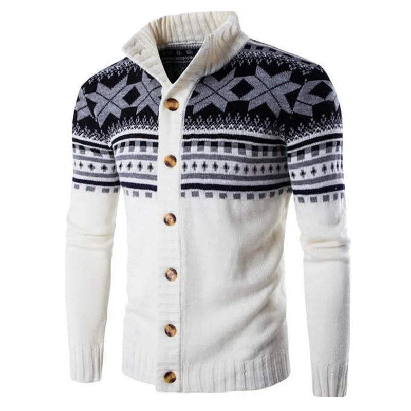 

2019 New Autumn Winter Men's Sweater Wool Men Turtleneck Solid Color Casual Sweater Men's Thick Fit Brand Knitted Cardigans