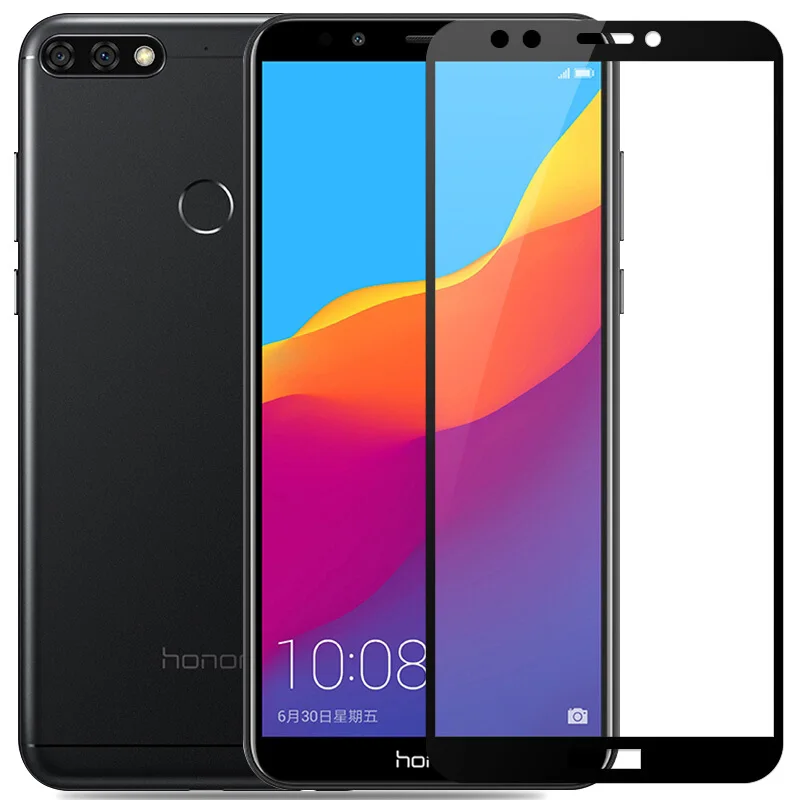 9H полное покрытие закаленное стекло для Huawei Honor 9 8 8C Max 7C Pro 6C 7A Защита экрана 8X 7X |