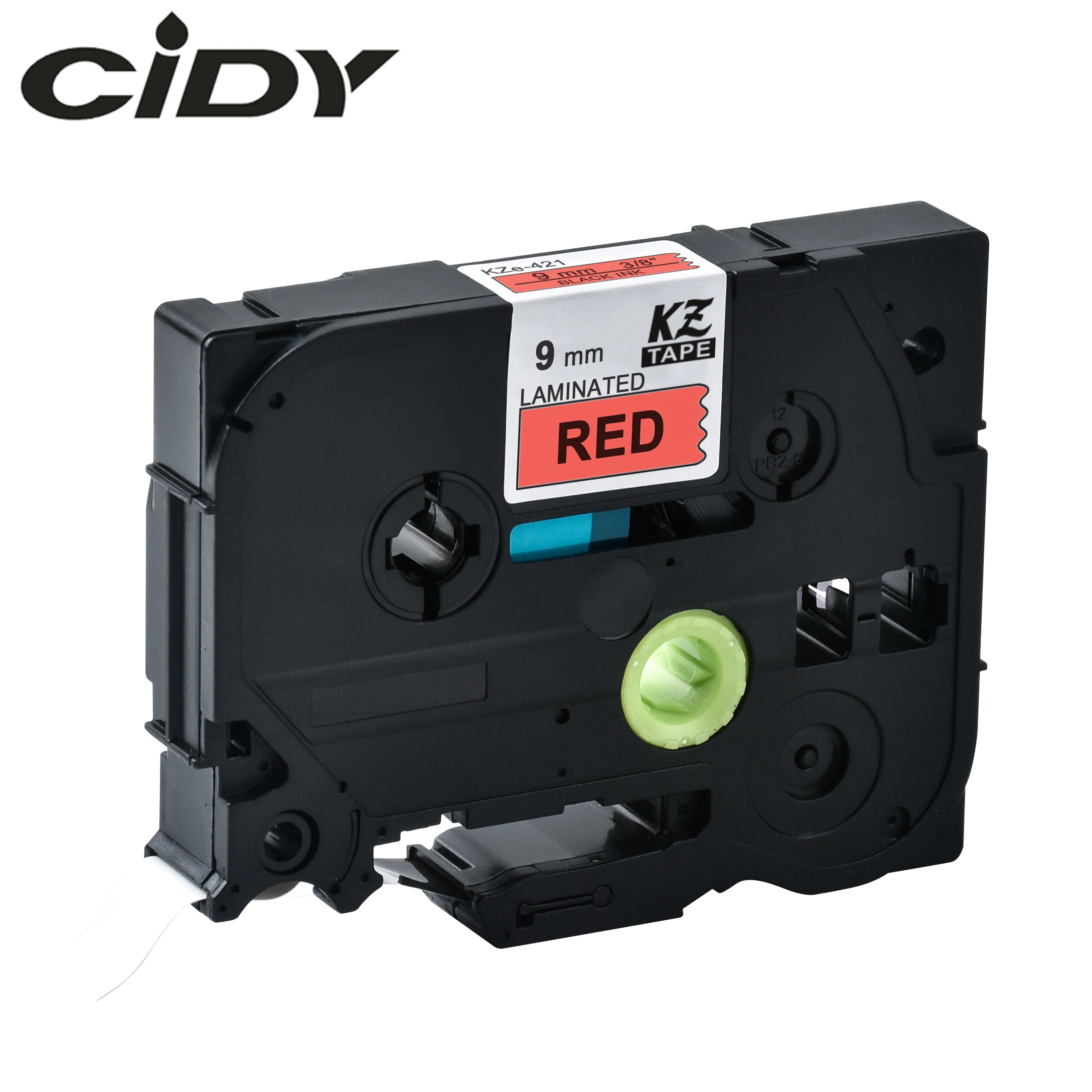 CIDY Tze 421 Tz421 черный на красный ламинированный совместимый с P touch 9 мм tze-421 tz-421 tze421