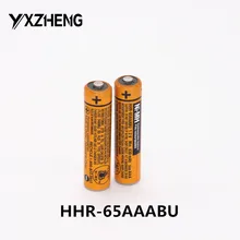 2 шт. перезаряжаемый аккумулятор AAA 1,2 V 630mAh HHR-65AAABU для беспроводной телефон panasonic Ni-MH