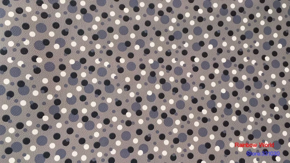 Высокое качество Круглый Dot Pattern искусственная кожа PU ткань для DIY Швейные диван стол обувь сумки кровать материал(1 ярд