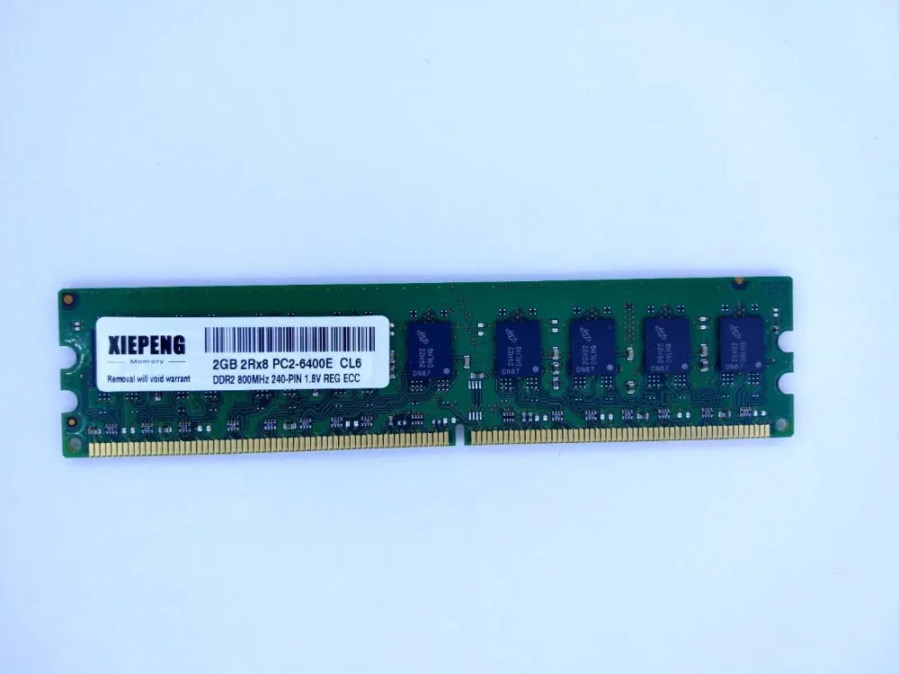 Сервер Оперативная память 2 Гб DDR2 667 МГц PC2 5300 ECC UDIMM 2 Гб 2Rx8 PC2-6400E DDR2 800 PC2 6400 небуферизованный 4 Гб памяти