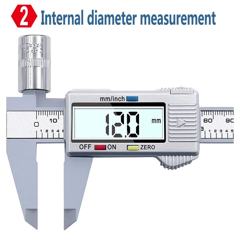 XINGWEIANG цифровой штангенциркуль Calipers150mm 6 дюймов ЖК-дисплей электронный углерода оптоволоконный датчик измерение высоты инструмент