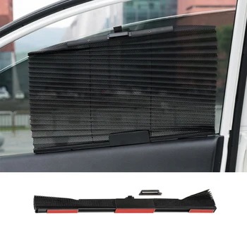 

YCCPAUTO 1Pcs Car Side Window Sunshades Retractable Window Mesh Curtain for Auto Truck SunShield Vehicle Summer Protection