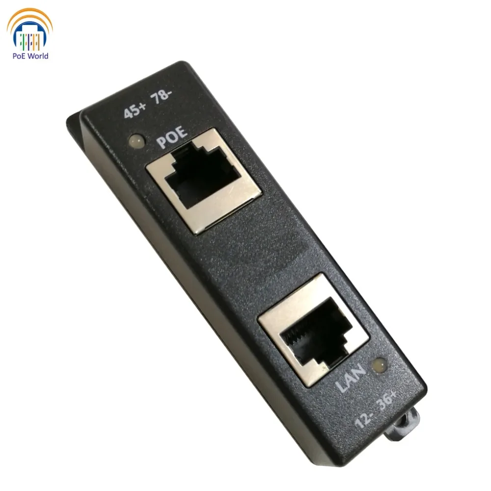 

Gigabit PoE Injector Passive PoE Injector/Splitter for 802.3at orPoE+ ModeA B with Dual DC inputs