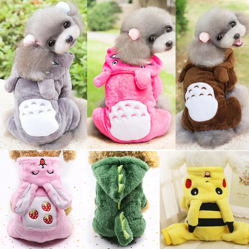 

For Small Dogs Soft Winter Pet Clothing Warm For Dog Winter Chihuahua Clothes Cartoon Pet Outfit Cat's dog clothes for winter