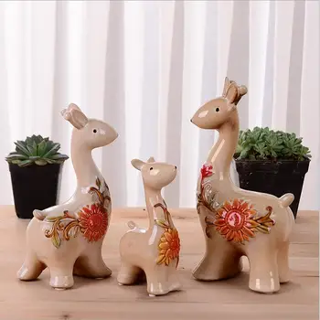 

3 PCS Different Size China Deer Designer And Deer Furnishings Decorations