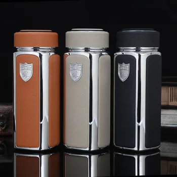 

360ml Boutique Pure Silver insulation Cup High Grade Mens Office Business Gift Thermos Health Vacuum Flasks Bottle