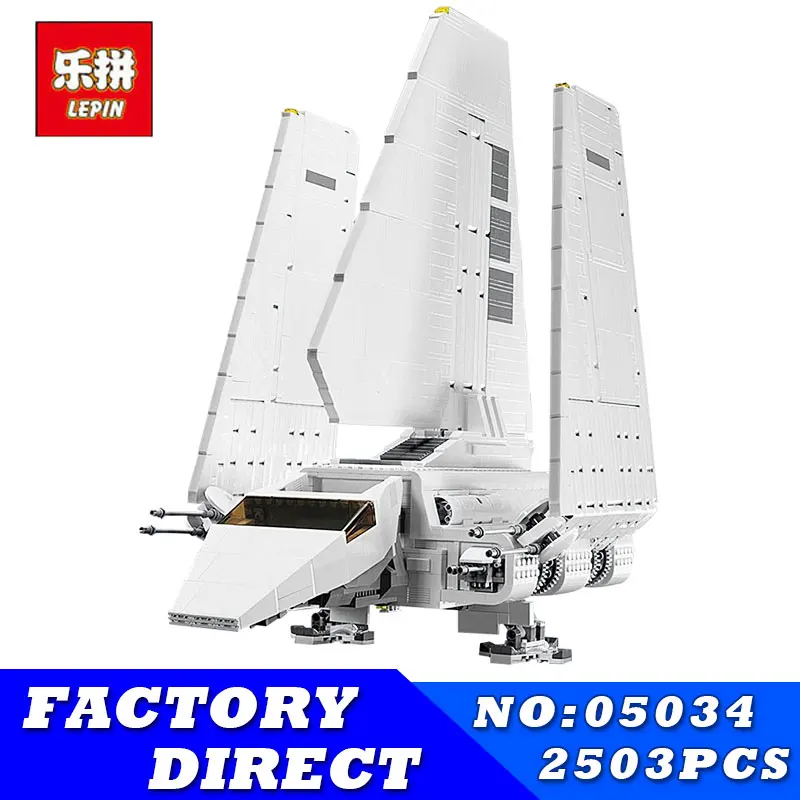 

LEPIN 05034 2503Pcs Star MOC Series Wars Imperial Shuttle Building Blocks Bricks Assembled Educational Toys Compatible 10212