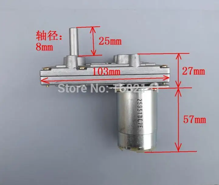 

Takanawa 555 DC gear motor metal gear motor 12V - 24V/40-80RPM for Electric curtains electric oven popcorn machine model tanks