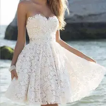Летнее женское пляжное стильное кружевное платье Vestidos 2019