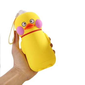 

Cartoon Ornaments Cute Duck Unique Gift Water Bottle Sports Water Bottel Decoration Coffee Tea Office Bottle Glass Drinkware
