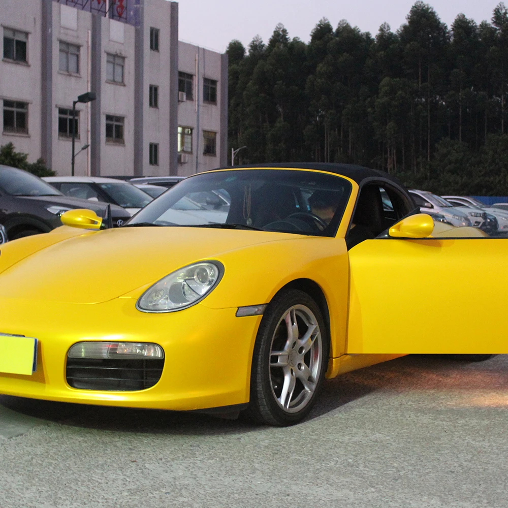 

SUNICE Car Styling Yellow Tint Automotive Car Wrap Film Body Sticker DIY Decorative Film Bubble Free Air Release 60"x40"/1.52x1m