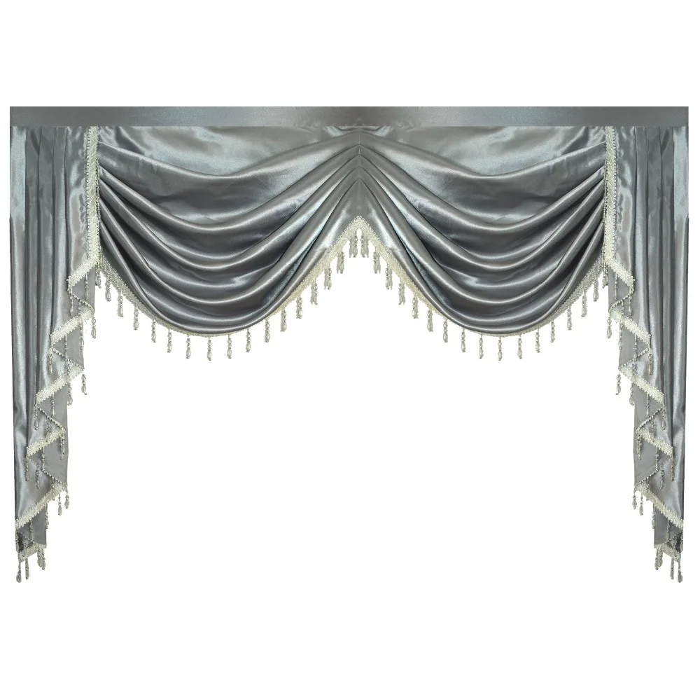 

Curtain Valance Swag Lambrequin for Living Dining Room Bedroom Luxury Style Window Swag European Royal Style