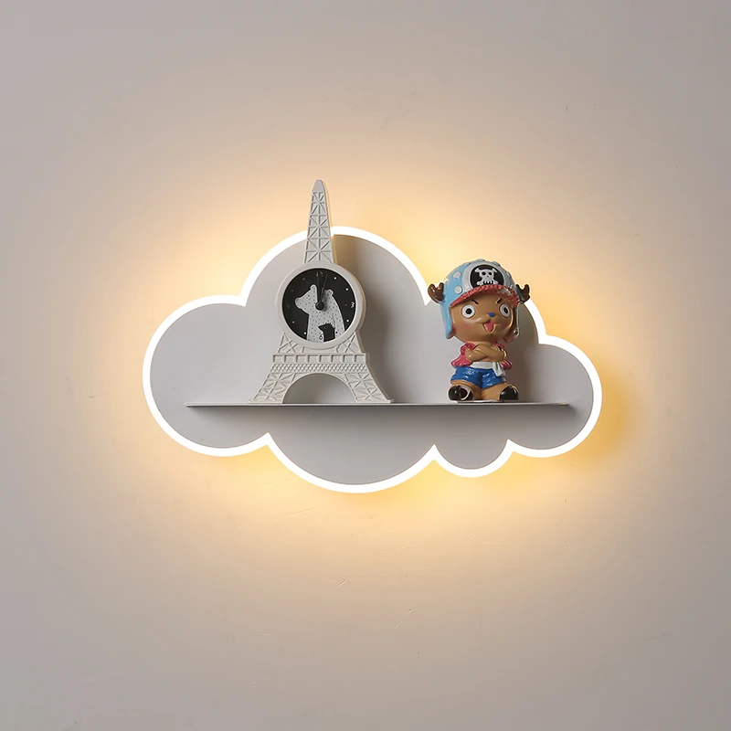 Креативный современный светодиодный прикроватный настенный светильник для гостиной, спальни, украшения дома, белый цвет, настенный