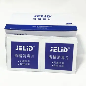 

100 Pcs/Set Cotton Sheet Disinfection Disposable Medical Hygiene Portable Alcohol Sterilization Non Woven Fabric Soft External