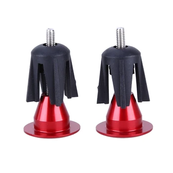 

1 Pair Bicycle Handlebar Cap Bicycle Grips Aluminum Alloy Bike Handle Bar End Plugs Bicycle Parts Black Gold Red Grey Silver