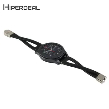 

HIPERDEAL New Replacement Leather Wristband Band Strap Bracelet For Samsung Gear S3 For iPhone 18Jan19 Drop Ship F