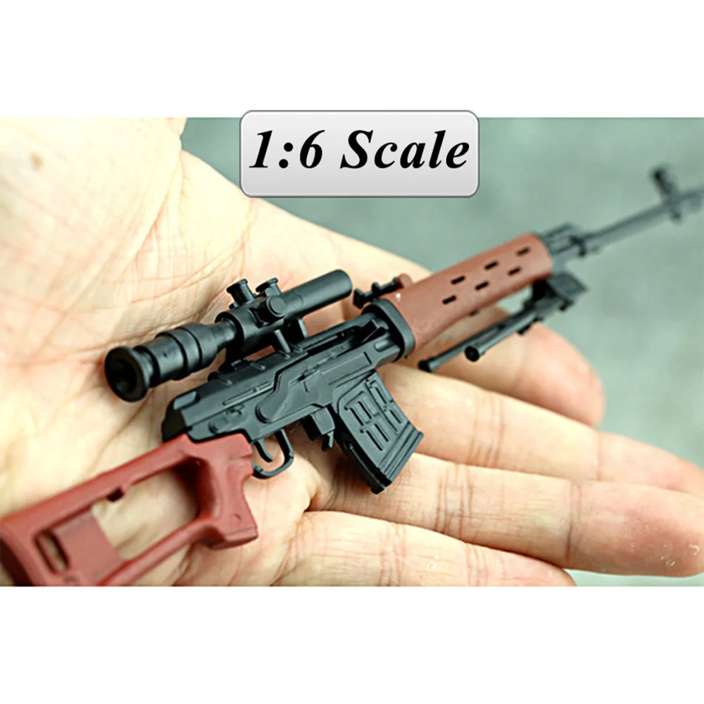 3 шт./компл. 1/6 масштаб MK14 MODO PSG 1 SVD снайперская винтовка оружейный пистолет 12
