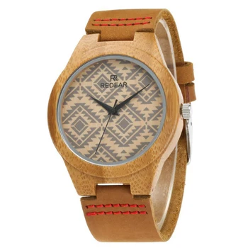 

Men Wooden Watch Waterproof Mens Top Luxury Brand Minimalist Couple Wrist Watches Leather Band Fashion Bamboo Wood Watch Men