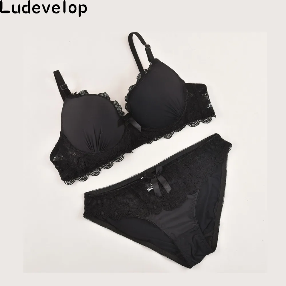 Женское кружевное нижнее белье Favorsexy комплект с бюстгальтером пуш ап боковой